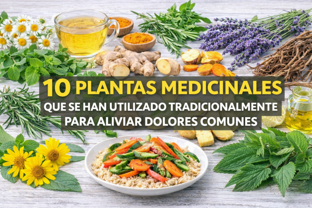 10 plantas medicinales que se han utilizado tradicionalmente para aliviar dolores comunes