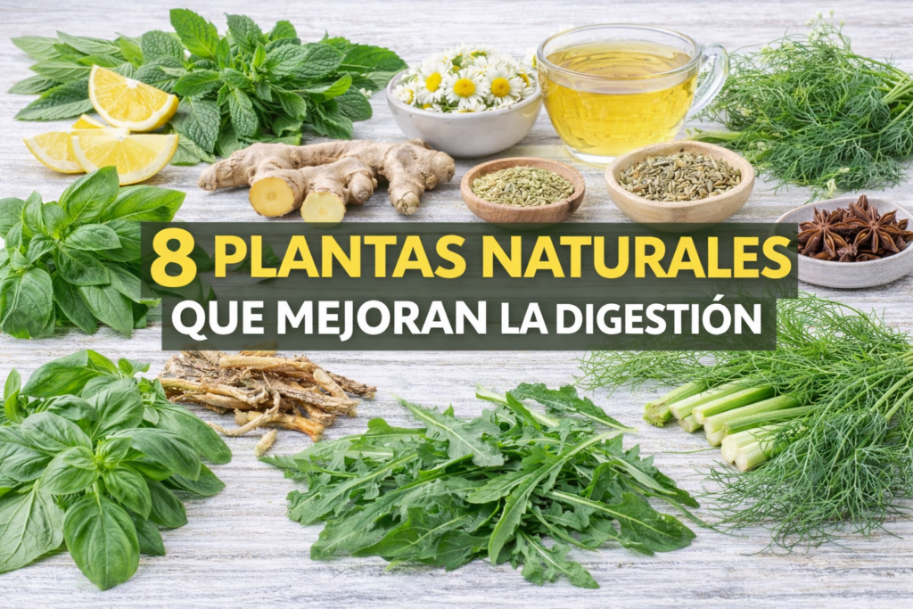 8 plantas naturales que muchas personas usan para mejorar la digestión