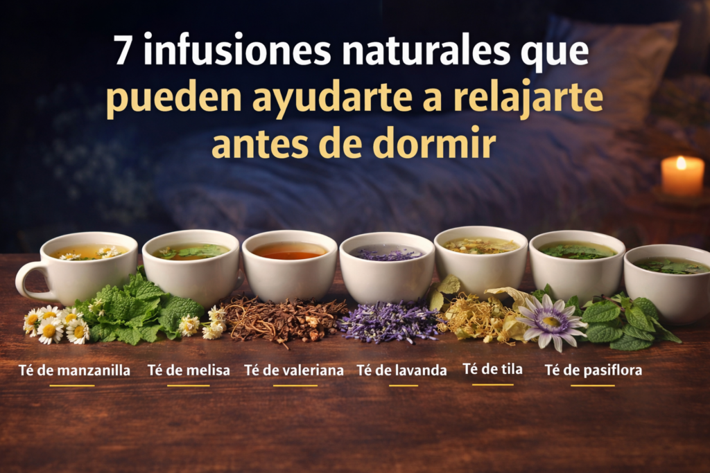 7 infusiones naturales que pueden ayudarte a relajarte antes de dormir